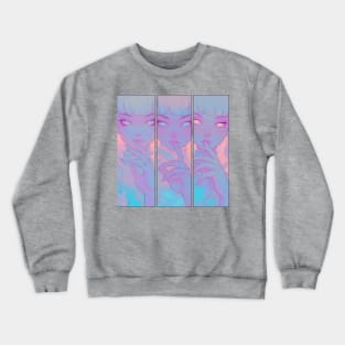 Pastel Faces Crewneck Sweatshirt